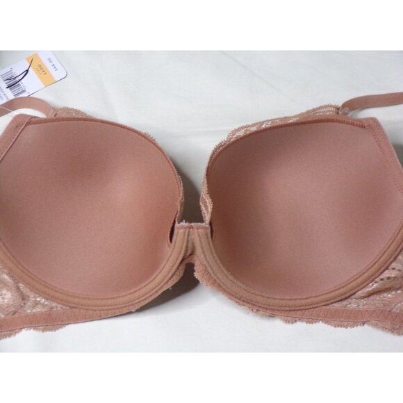 🆕 NATORI Feathers Underwire T-Shirt Plunge Bra 34DD Glow #730023 - Picture 9 of 10